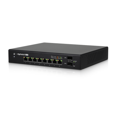 ES-8-150W EDGEMAX EDGESWITCH 8X GIGABIT POE PORTS, 2X SFP PORTS, 150W - 1