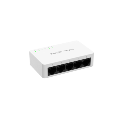 Reyee RG-ES05F 5 Portlu, 10/100 Fast Ethernet,Tak Çalıştır Switch, Plastik Kasa - 2