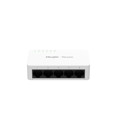 Reyee RG-ES05F 5 Portlu, 10/100 Fast Ethernet,Tak Çalıştır Switch, Plastik Kasa - 3