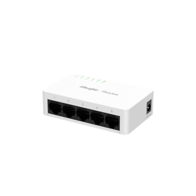 Reyee RG-ES05F 5 Portlu, 10/100 Fast Ethernet,Tak Çalıştır Switch, Plastik Kasa - 5