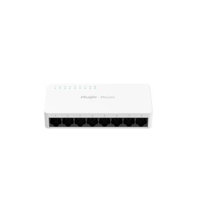 Reyee RG-ES08F 8 Portlu, 10/100 Fast Ethernet,Tak Çalıştır Switch, Plastik Kasa - 1