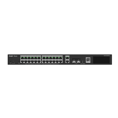 Reyee RG-ES228GS-P 28 Portlu, 10/100/1000Gigabit, Yönetilebilir Switch, 2 SFP, 2 Gigabit RJ45Uplink, 24 Port PoE+ (370W) - 1