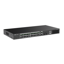 Reyee RG-ES228GS-P 28 Portlu, 10/100/1000Gigabit, Yönetilebilir Switch, 2 SFP, 2 Gigabit RJ45Uplink, 24 Port PoE+ (370W) - 3