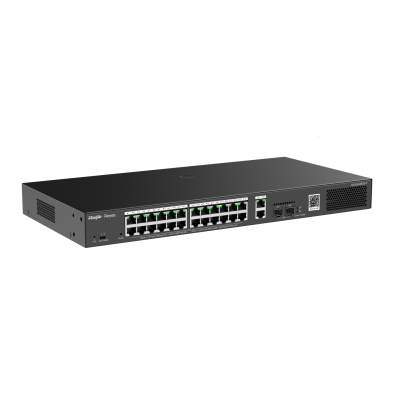 Reyee RG-ES228GS-P 28 Portlu, 10/100/1000Gigabit, Yönetilebilir Switch, 2 SFP, 2 Gigabit RJ45Uplink, 24 Port PoE+ (370W) - 3