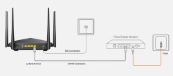 TENDA V1200 300MBPS-867MBPS VDSL2 KABLOSUZ-AC 4 PORT ADSL2+ MODEM - 3