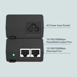 TP-LINK TL-POE160S POE+ INJECTOR - 3